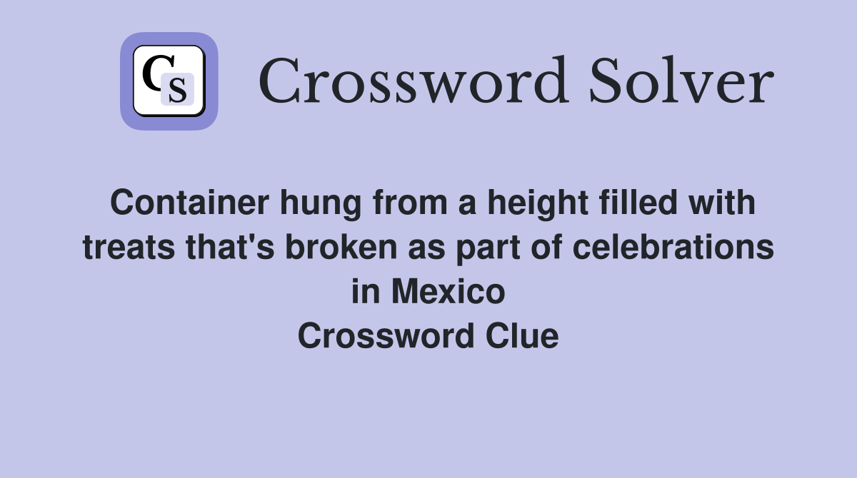 Container hung from a height filled with treats that's broken as part